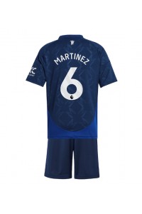 Manchester United Lisandro Martinez #6 Babytruitje Uit tenue Kind 2024-25 Korte Mouw (+ Korte broeken)